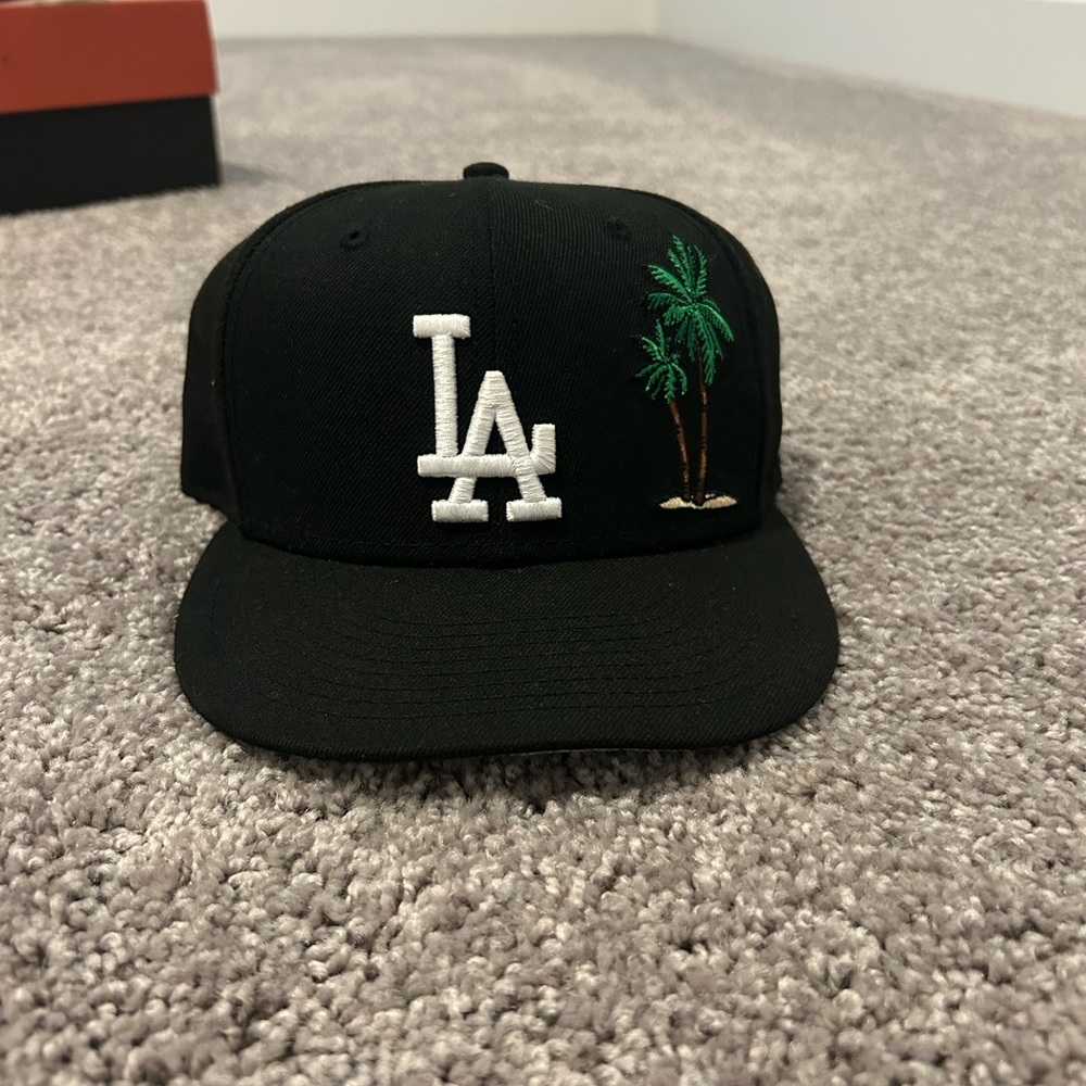 Black LA Embroidered Cap